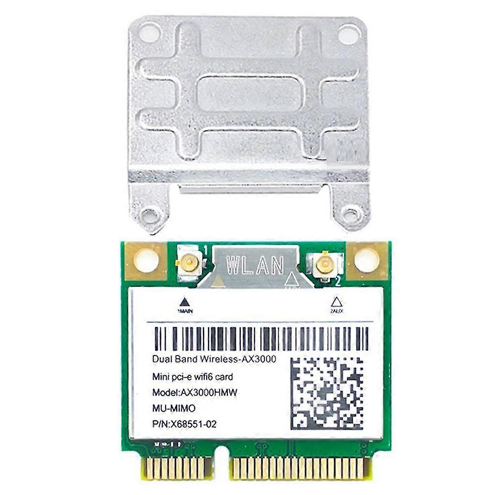 Ax3000hmw 2974mbps Wifi 6 Wireless Mini Pci-e Wifi Card Ax3000 Bluetooth 5.1 802.11ax/ac 2.4ghz/5gh