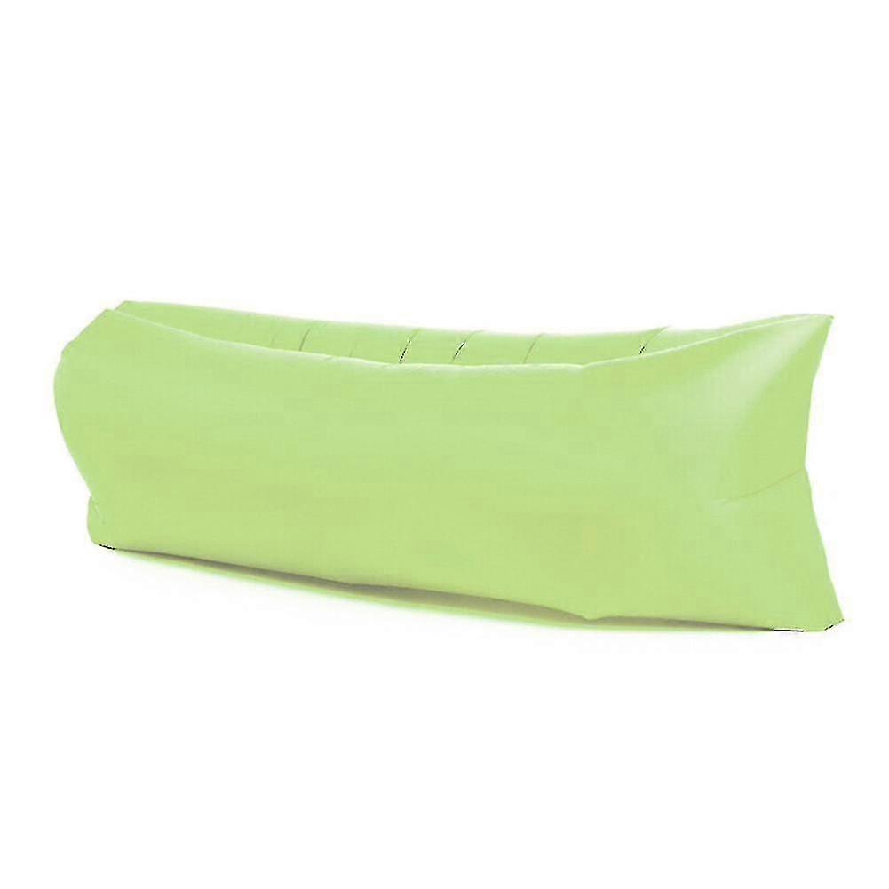 Green Air Sofa Inflatable Lounger Bed Lazy Chair Outdoor Sleeping Camping Beach Portable Z47594