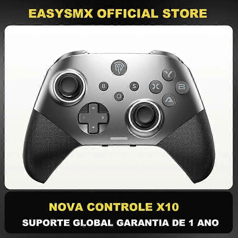 EasySMX X10 Wireless Gaming Controller, Mechanical Gamepad Multi-Support PC/NS/Mobile/TV, with Magnetic Shell, Hall Effect
