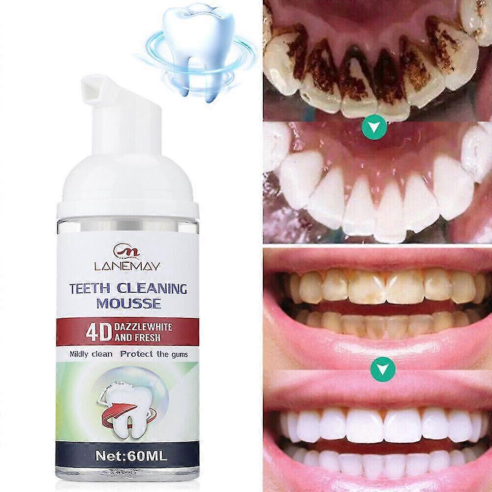 Mint Teeth Whitening Toothpaste Foam Baking Soda Tooth Paste Mousse Stain Remove