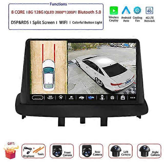Android 12 Per Renault Megane 3 Fluence Samsung SM3 2008 - 2014 Lettore Multimediale DSP CarPlay GPS Autoradio