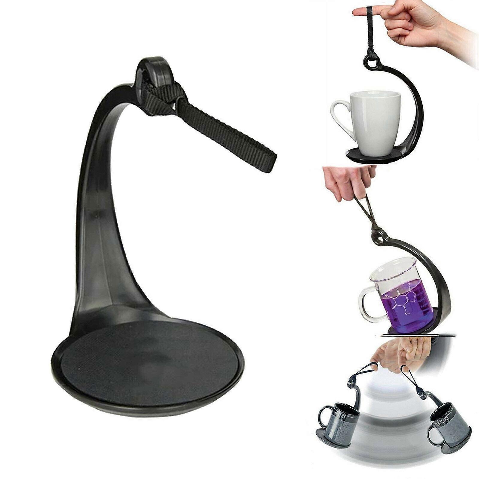 Spill Not Coffee Mug Holder Mat Coaster Hanging Tray Anti-Overflow