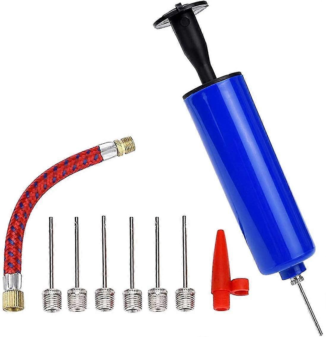 Portable Air Ball Pump With 7 Needles,Ballpumpe 1 Nozzle And 1 Valve Adapter