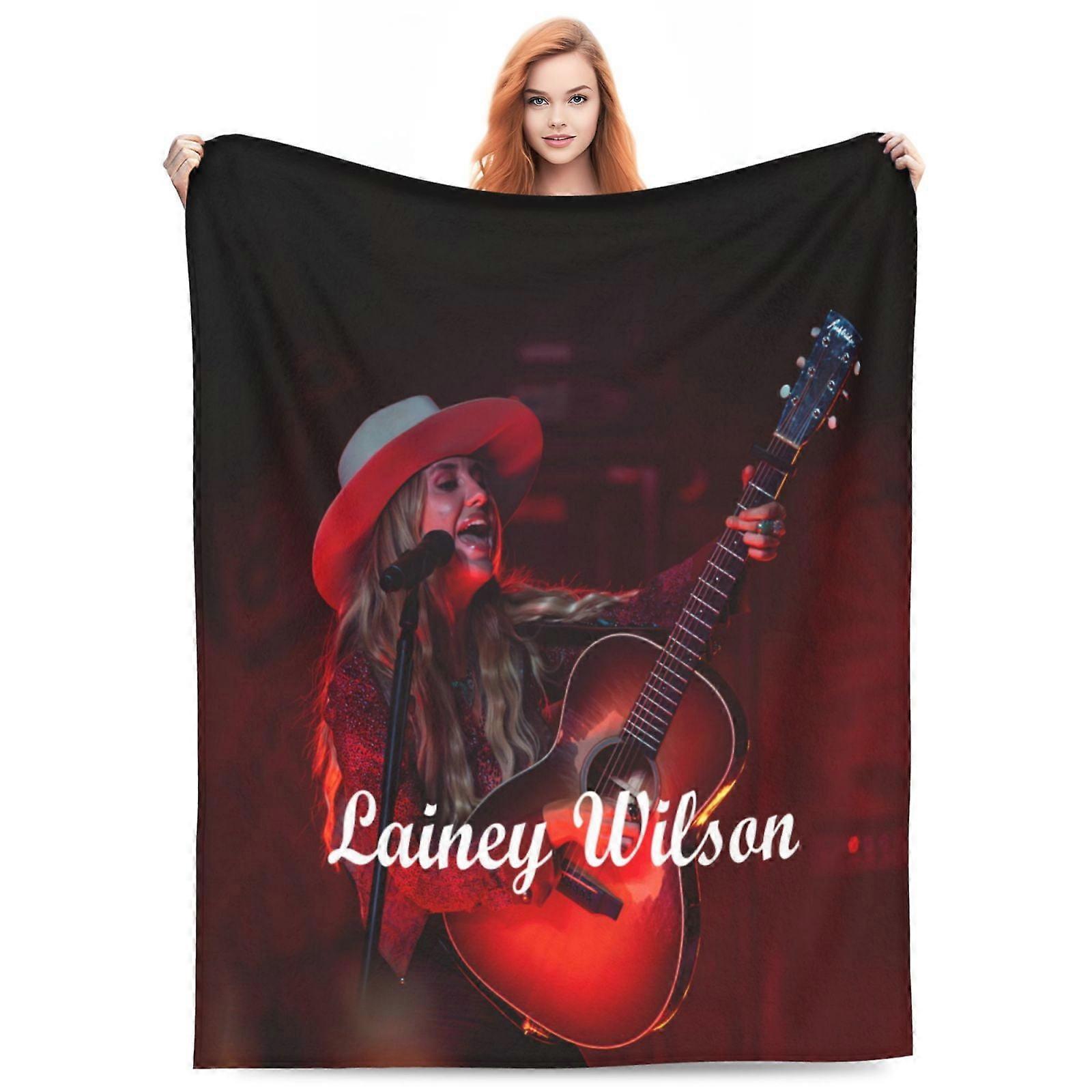 Lainey Wilson Blanket Soft Cozy Fleece Throw Blanket Plush Lightweight Warm Fuzzy Flannel Blankets and Throws for Couch Sofa -KDE22971