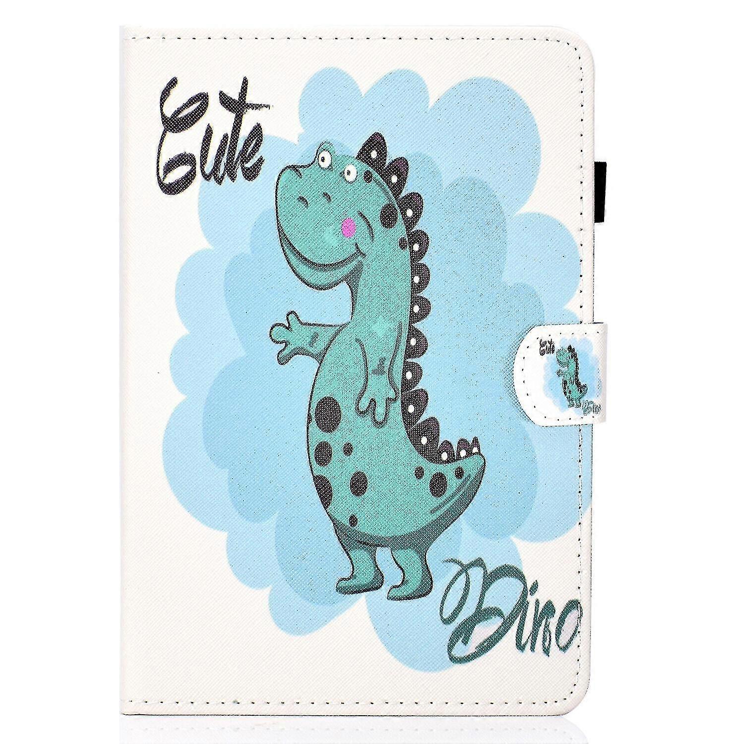 Case For Ipad 6 9.7 2018 Cover With Auto Sleep/wake Pattern Magnetic - Dinosaur