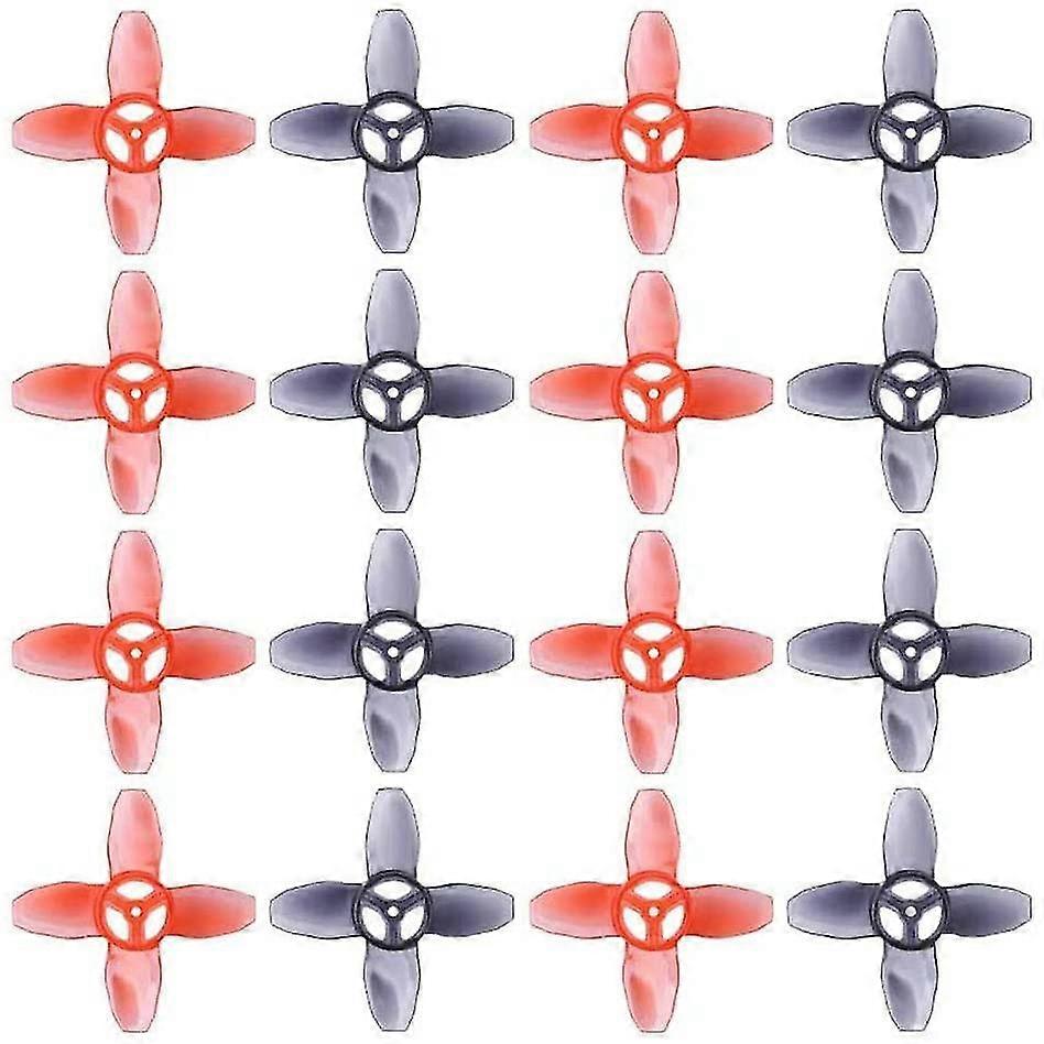 16pcs For Avan Tinyhawk Turtlemode Propeller 40mm 4-blade 1.5mm Hole,for 0802 Motor Indoor Fpv Dron