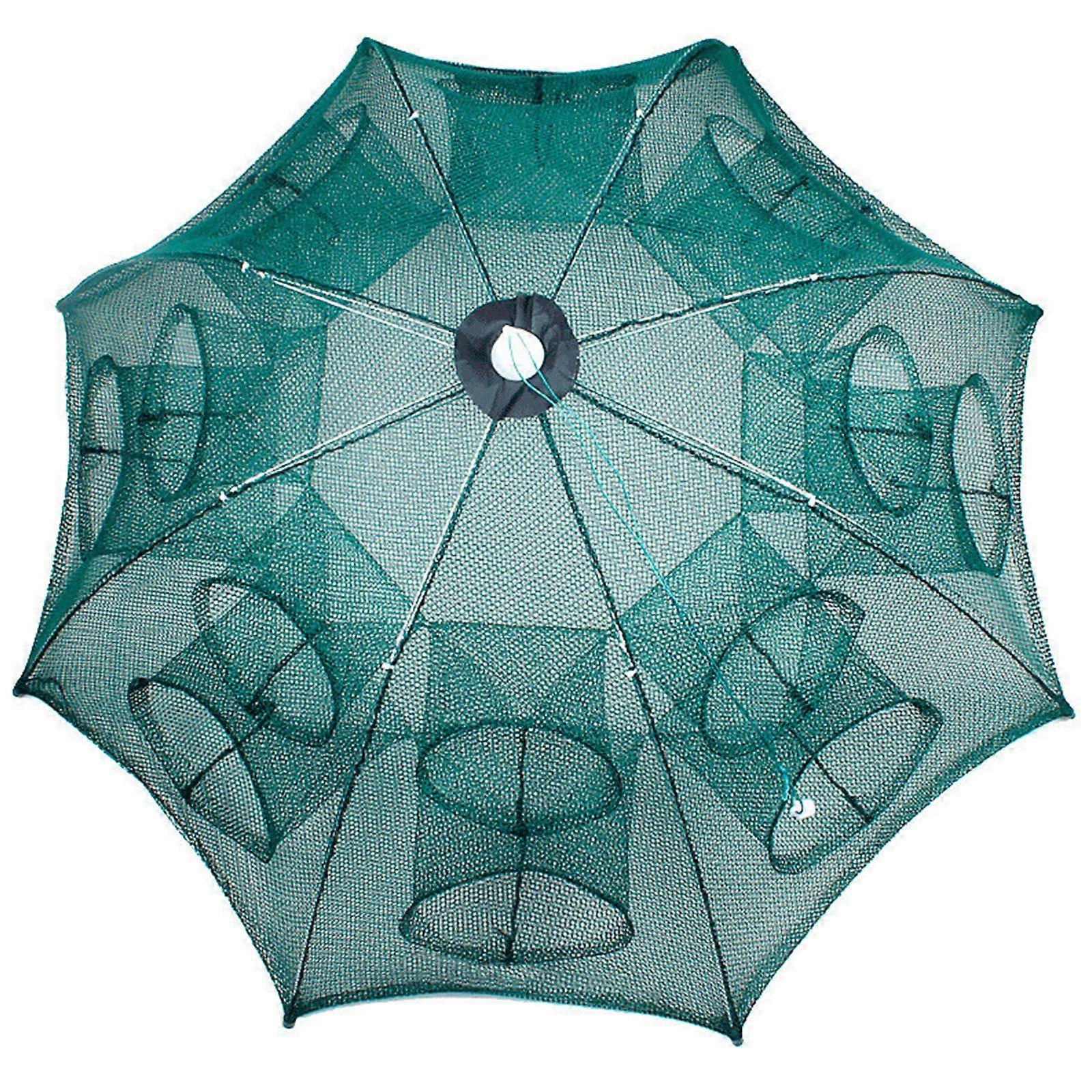 Fishing Bait Trap Crab Net Crawdad Shrimp Cast Dip Cage Fish Minnow Foldable ,100% NEW