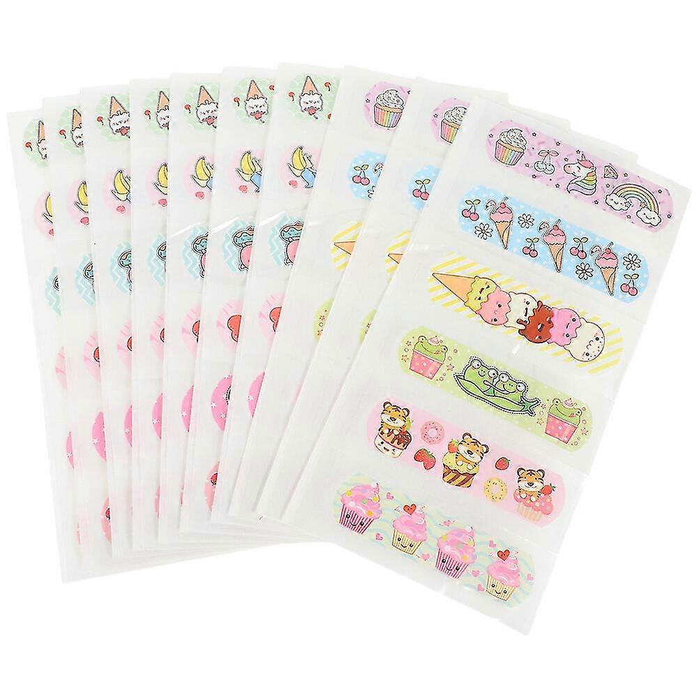 60Pcs Injured Patches Adhesive Bandages Breathable Bandages for Wound Adorable Wound Patches
