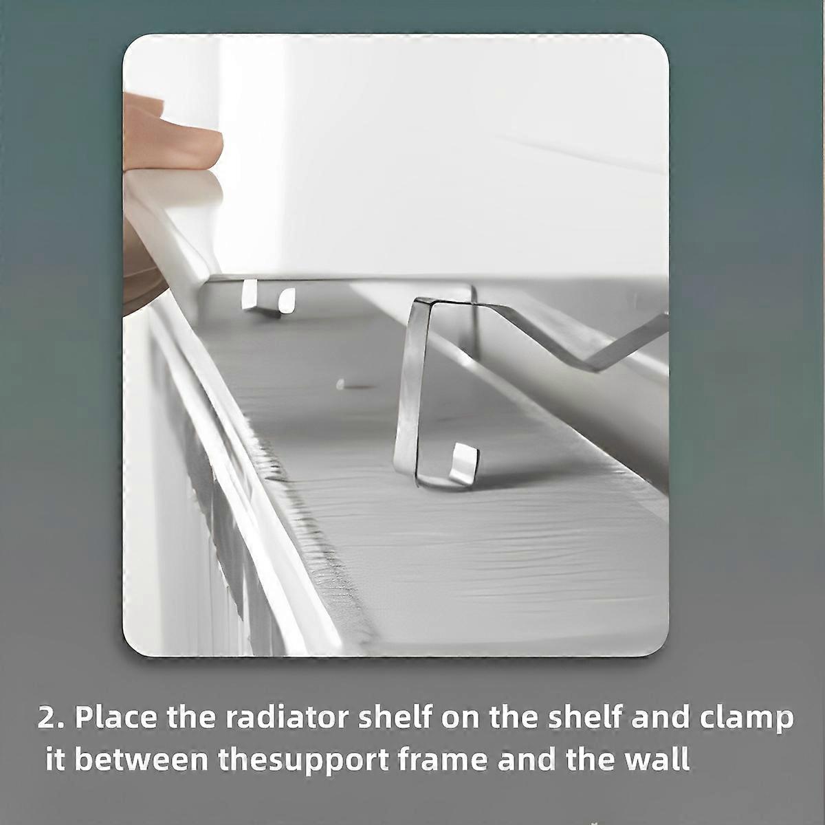 Radiator hylde | Ikke-borende installation L55CM x B15CM | Luftfart ...