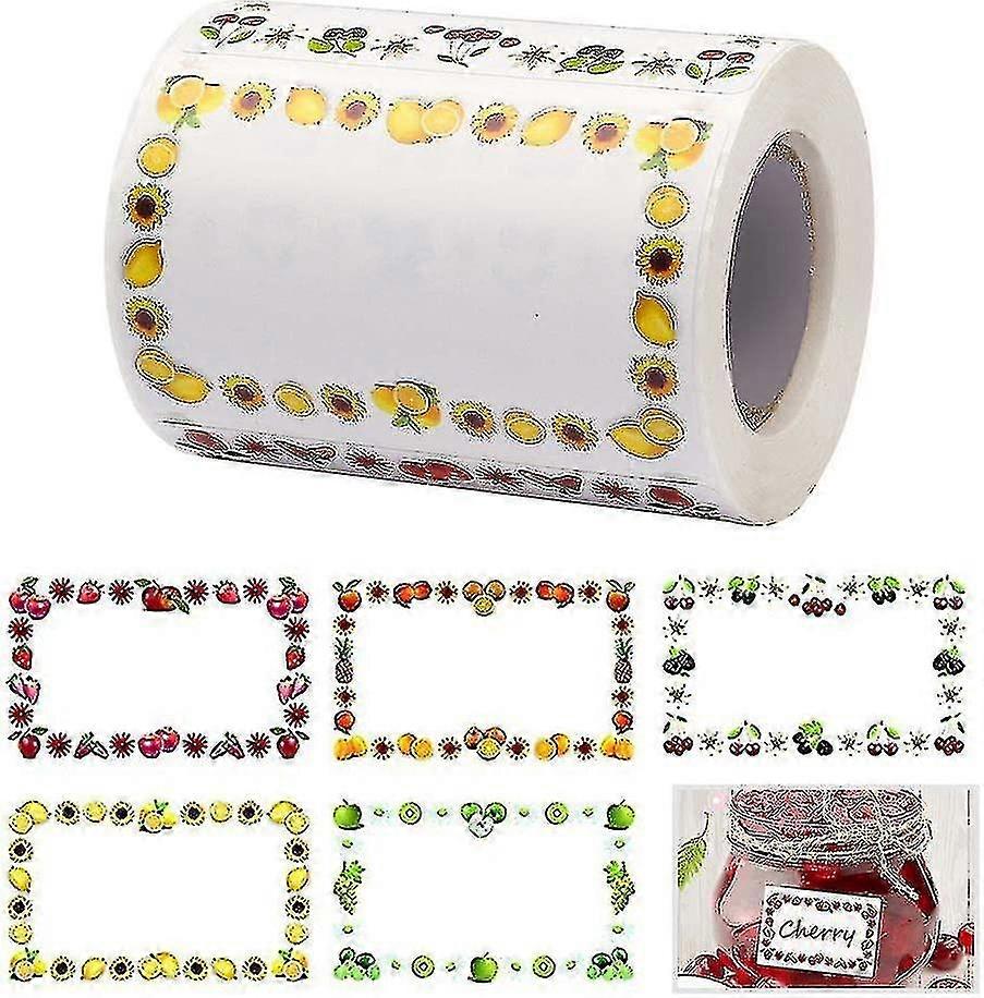 1 Roll/250 Pieces Food Labels Self Adhesive Jam Jar Labels 5x3cm Container Labels Good Premium