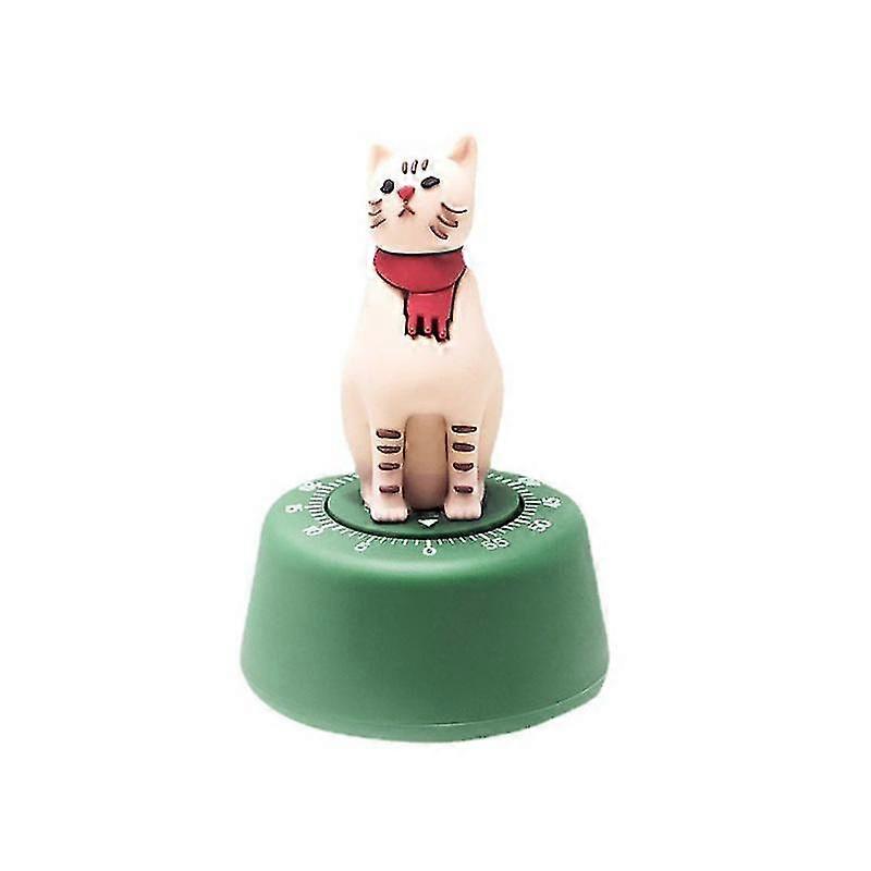 Cooking Alarm Mechanical Improve Efficiency ABS Cute Cat Shape Clock Timer Kitchen Accessories