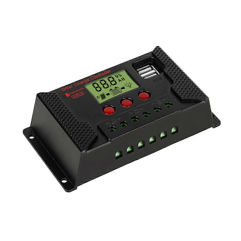 12V/24V PWM Solar Charge Controller Auto Parameter Adjustable LCD Display