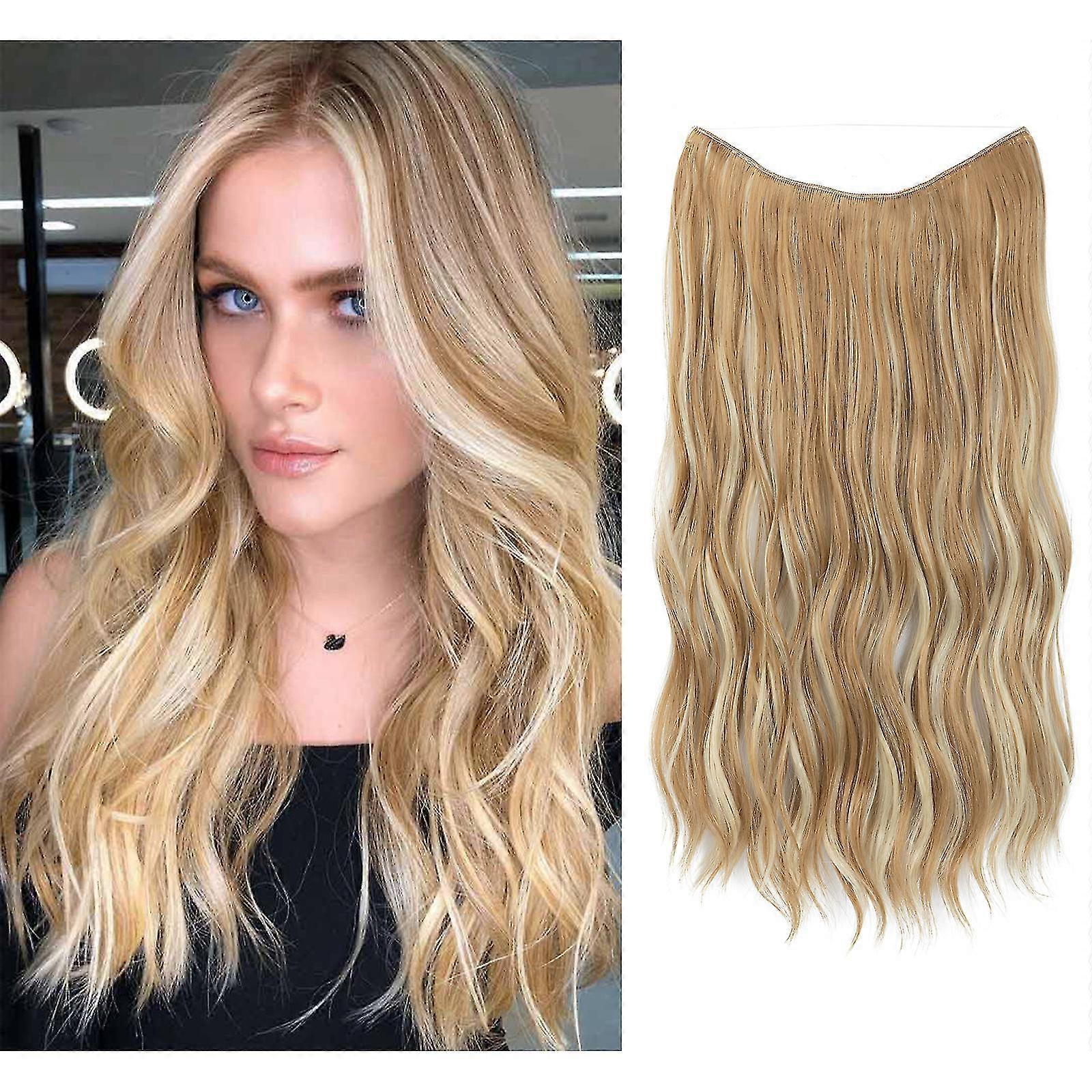 Hair Extensions Invisible Re Wavy Curly Long Synetic Hairpieces For Women Adjustable Headband
