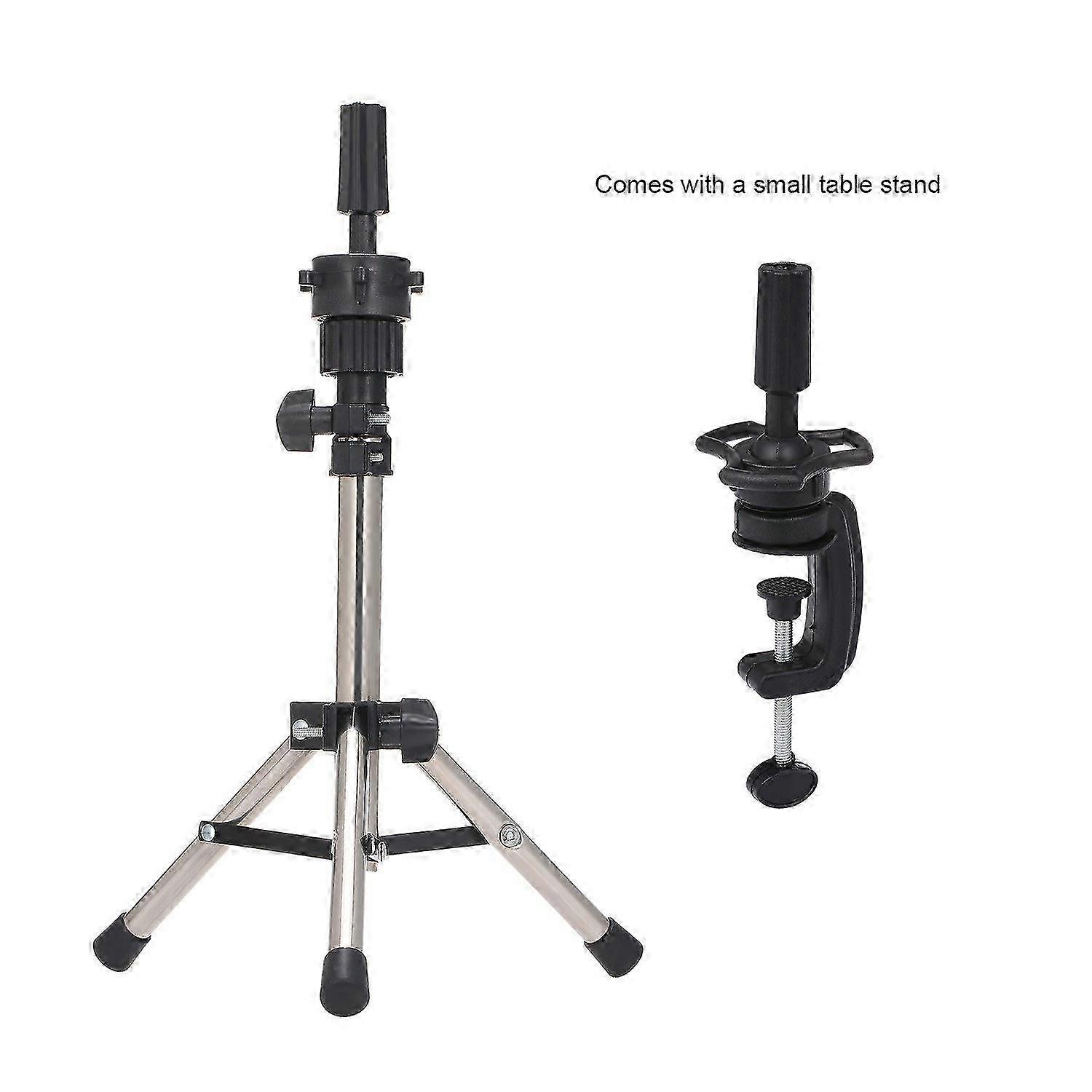Adjustable Tripod Stand Holder Aluminium Alloy For Training Head Hairdressing Mannequin
