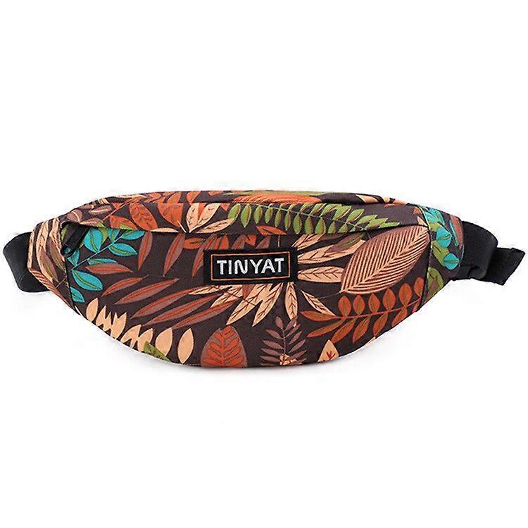 حقيبة حزام جديدة للرجال القيقب ورقة الطباعة حقيبة الخصر الموز فاني حزمة النساء الرجال في الهواء الطلق الرياضة بوم الورك حقيبة الهاتف المحمول جيب فاني حزم