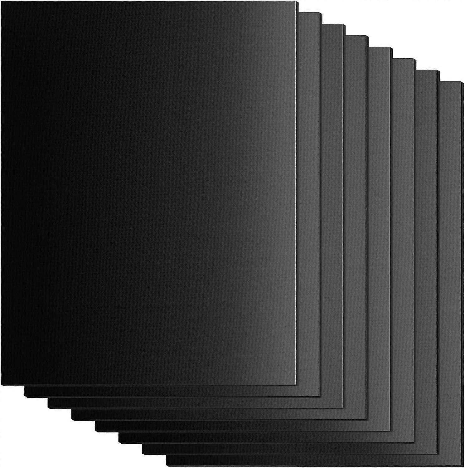 Set of 8 BBQ Grill Mats - 40x33cm - Teflon mat, non-stick and PFOA-free - Withstands temperatures up to 260