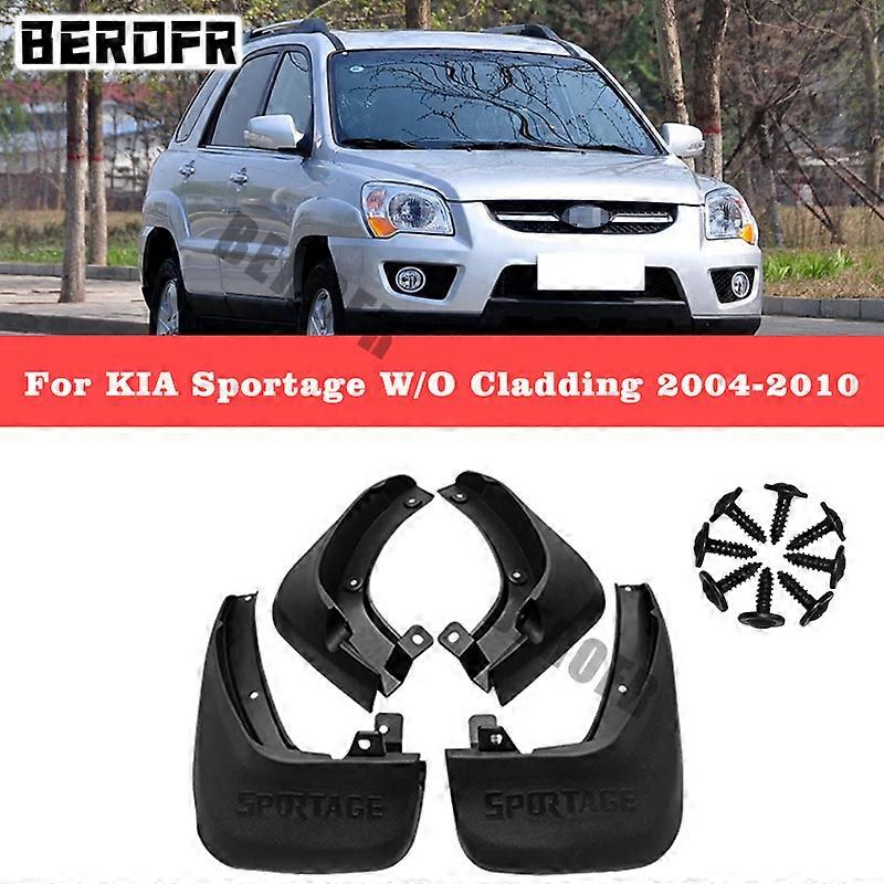 車のフロントリアマッドフラップマッドガードKIAスポーテージ2004-2020 2023 2007 2008 2009 2010マッドフラップフェンダー