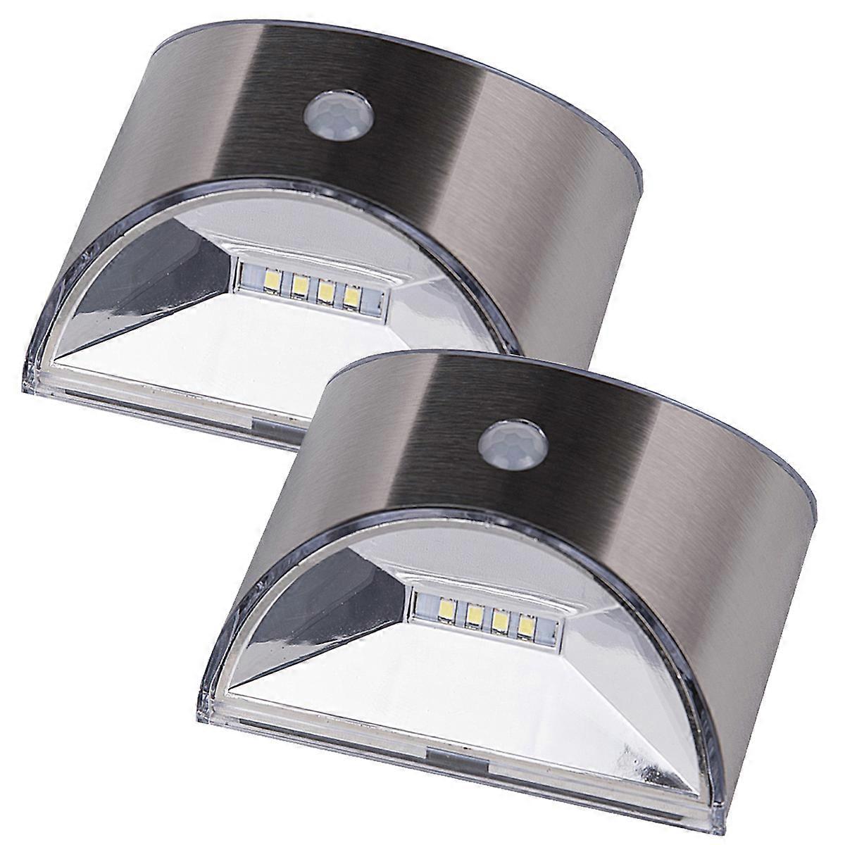 One piece solar wall light fence light