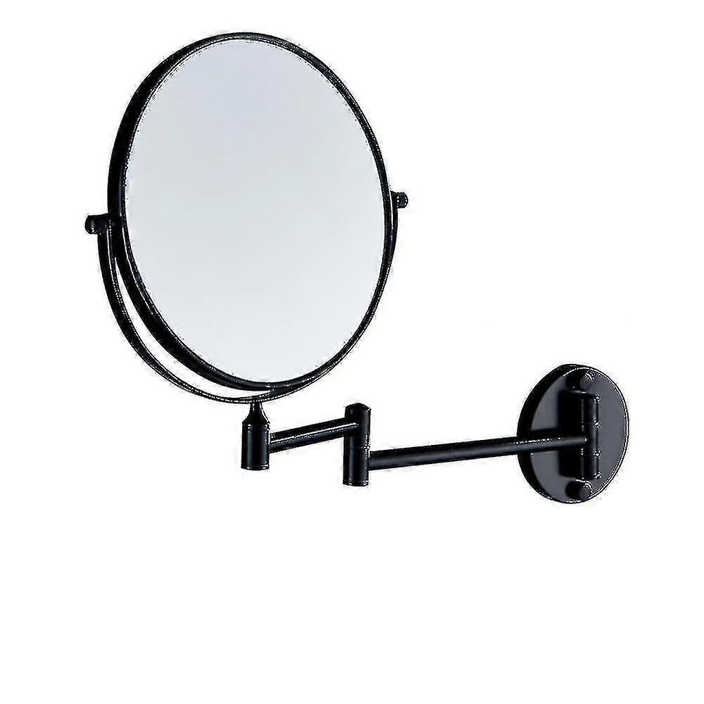 Foldable Telescopic Wall-mounted Makeup Mirror(black)