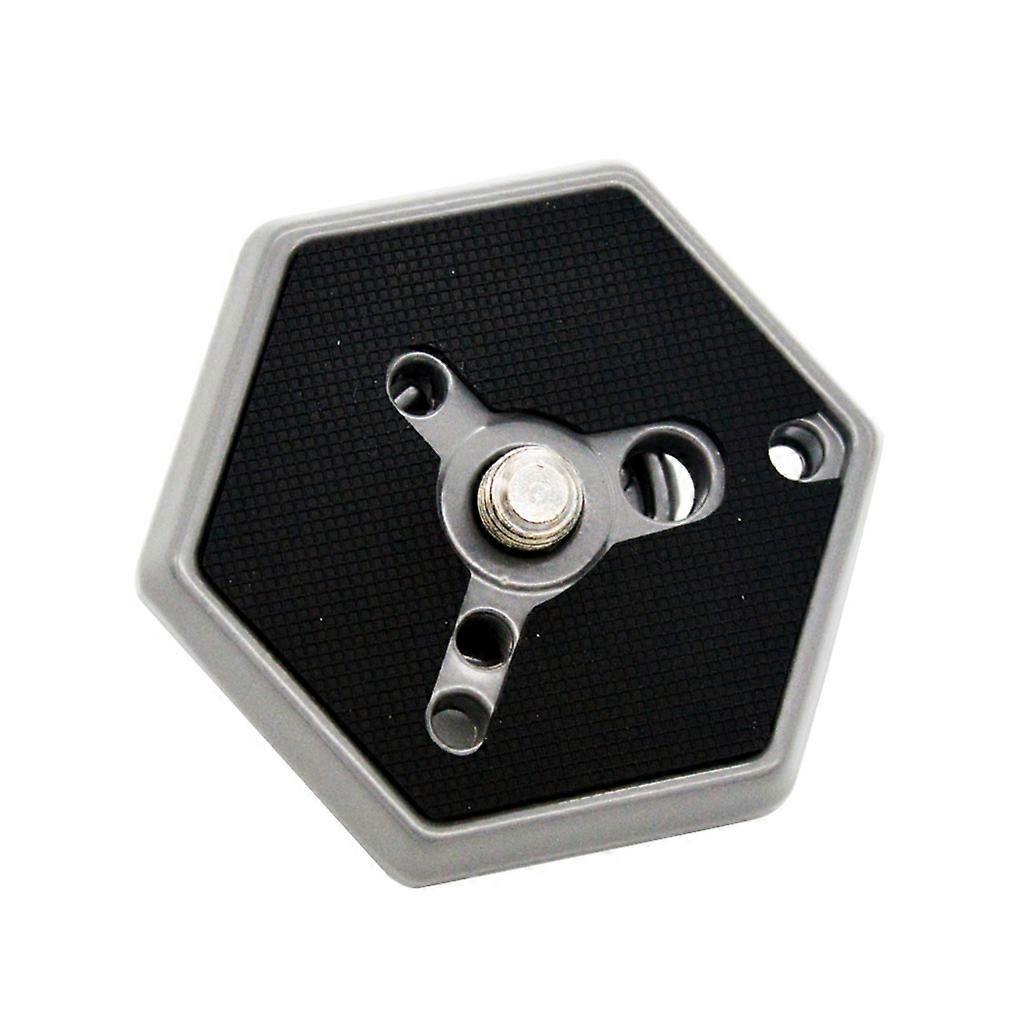 Black Hexagonal Quick Release Plate With 3/8" Screw For Manfrotto 030-38 Rc0 3038 3049 Size 3