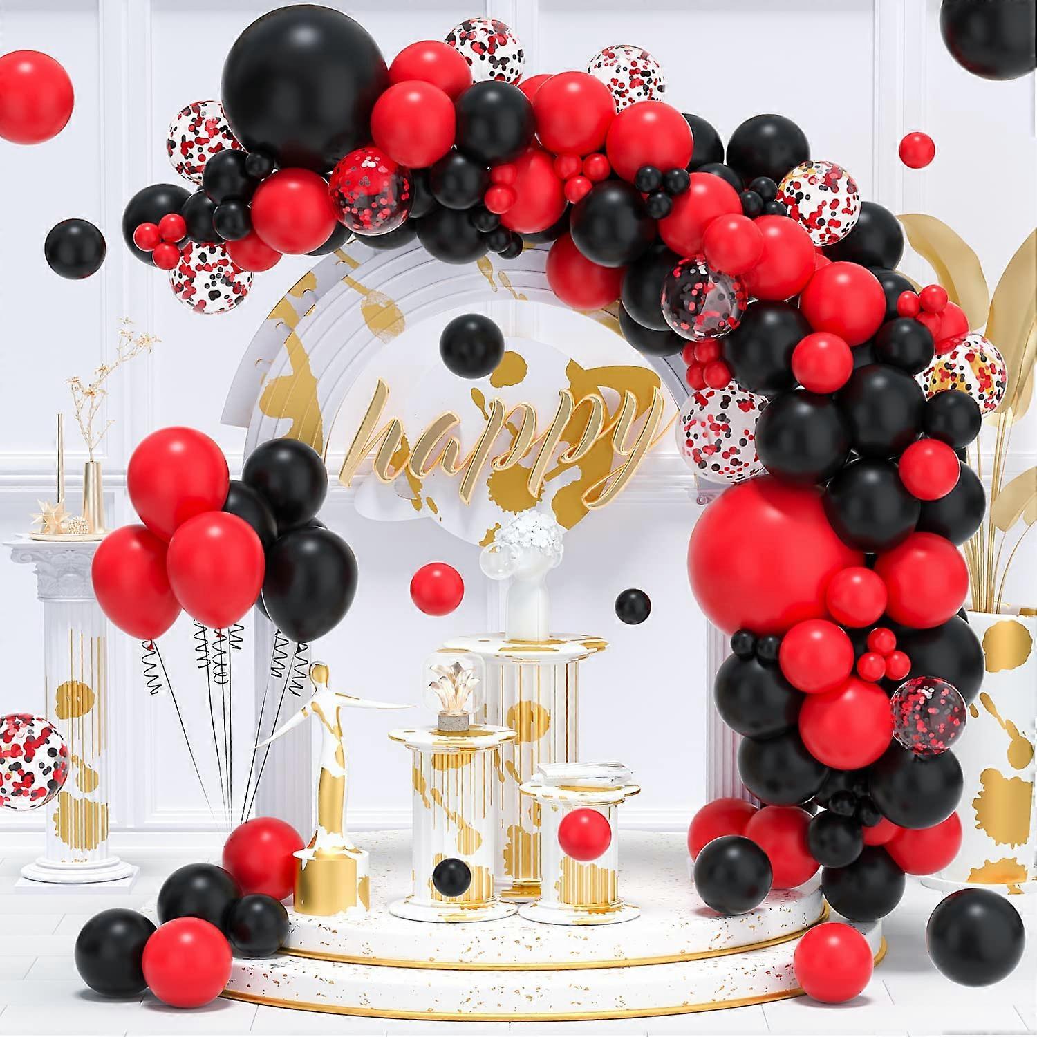 Red & Black Balloon Garland Kit - Party Decoration Bundle For Birthdays, Events & Celebrations - View #4