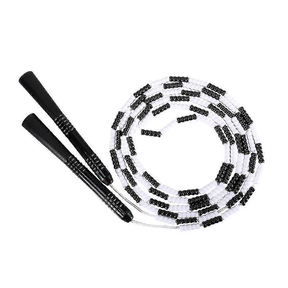 9ft Soft Beaded Jump Rope Adjustable Tangle Rope Free Segment Fitness Jump Rope Tw