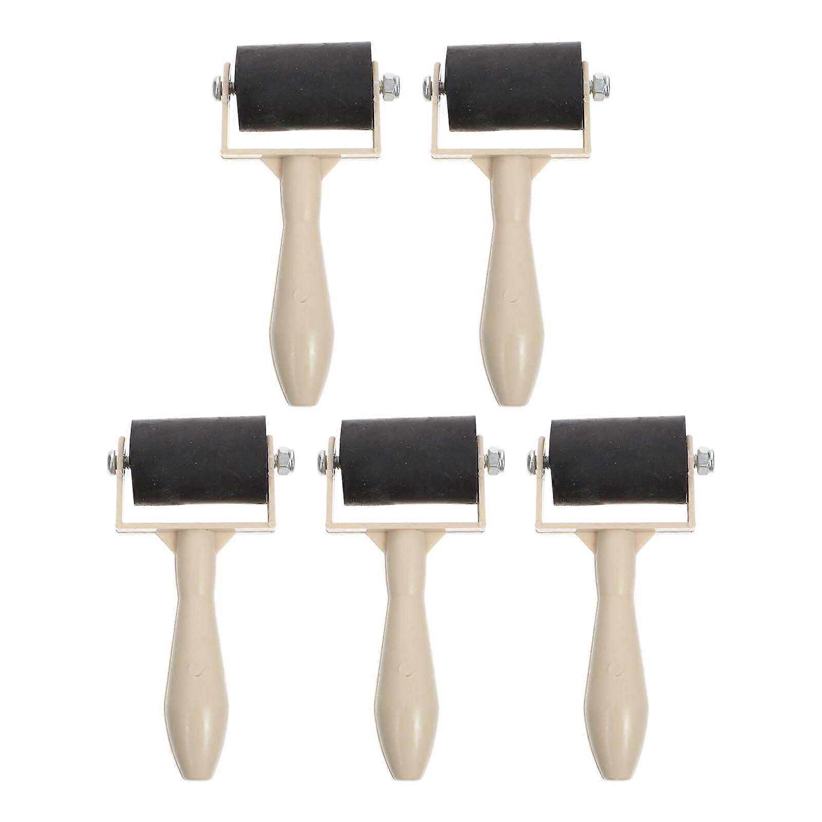 5 Pcs Printmaking Rollers Practical Printmaking Roller Brayer Printing Glue Stick