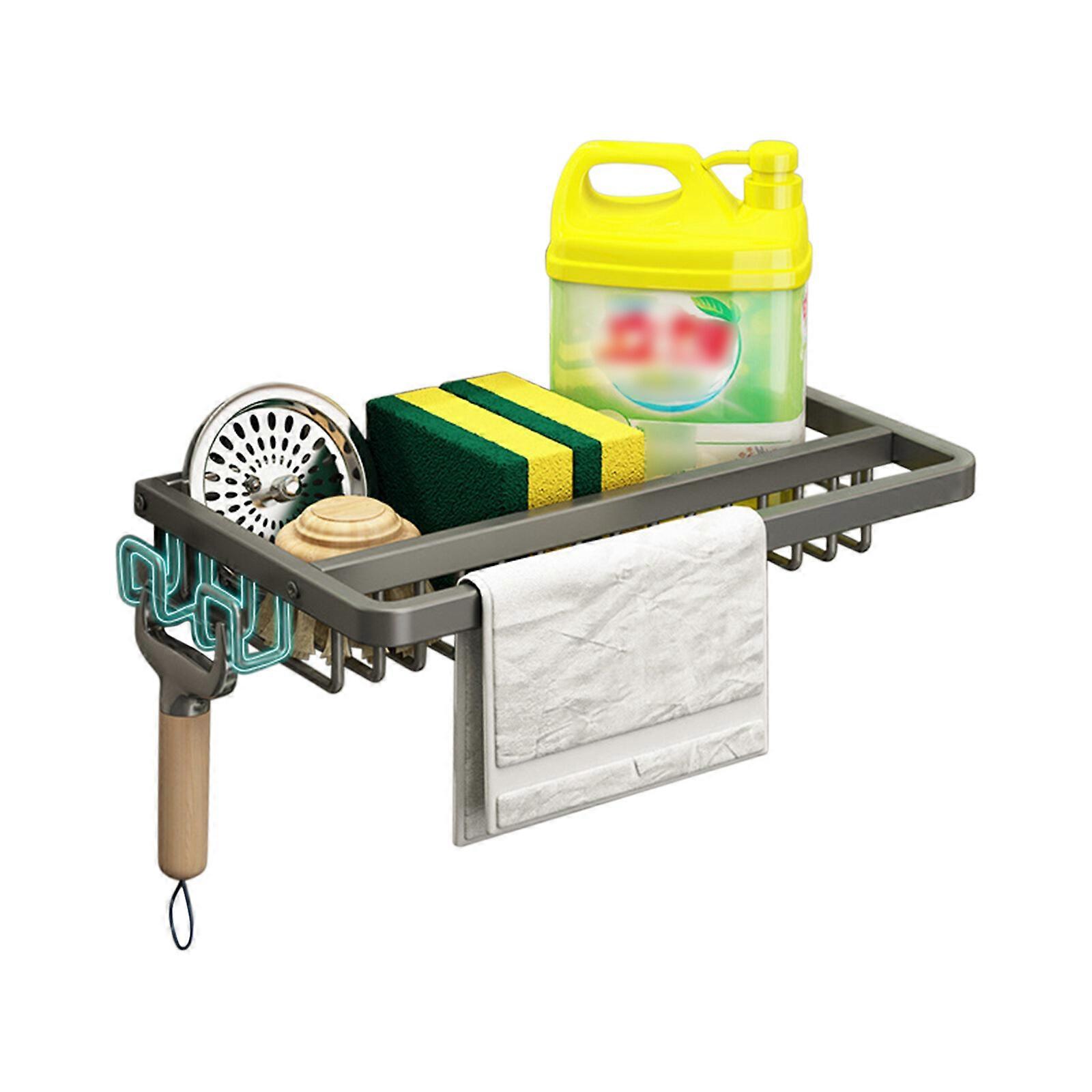 Wholesale-Sponge Holder Sink Drain Rack Durable Rust-proof Kitchen Countertop Storage Quick Drying