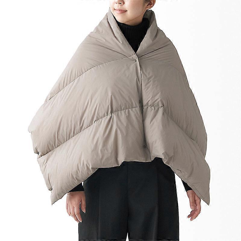 Down Wrap Shawl Wearbale Puffer Cape