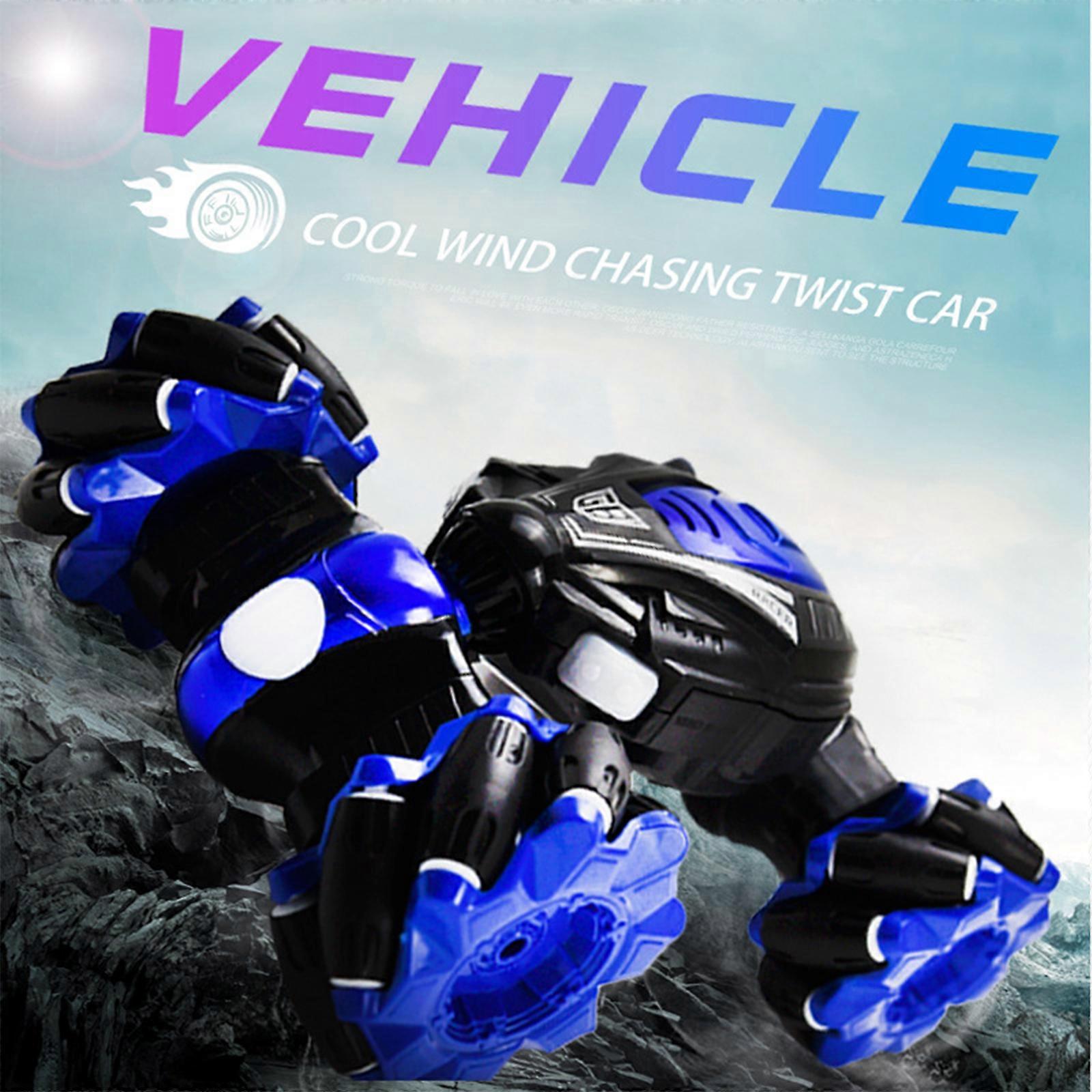 Gesture Sensing RC Stunt Car, 2.4GHZ 4WD Double Sided Transform Vehicle with Music, Remote Control Truck for Boys