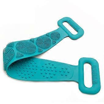 Body Wash Silikon Body Scrubber Belt Double Side Shower Exfoliating Belt Entfernt