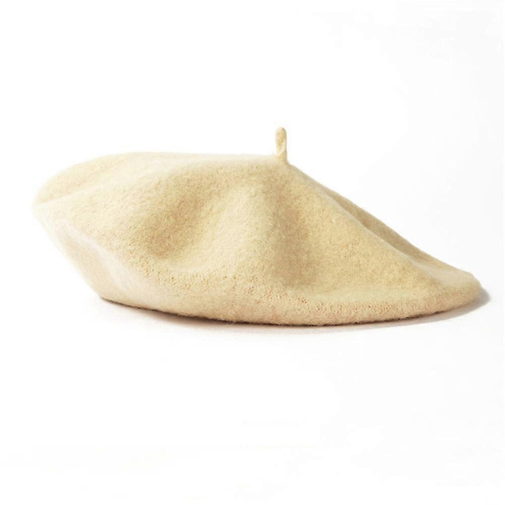 France Style Beret Cap For Womens Girls Vintage Artist Winter Warm Plain  Beanie Hat Cap Head Wear Solid Color New Female Cap