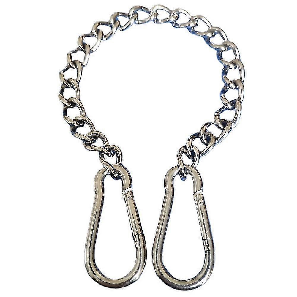 Chain With Two Carabiners 50cm Hammock Chain Extension Chain Stainless Steel