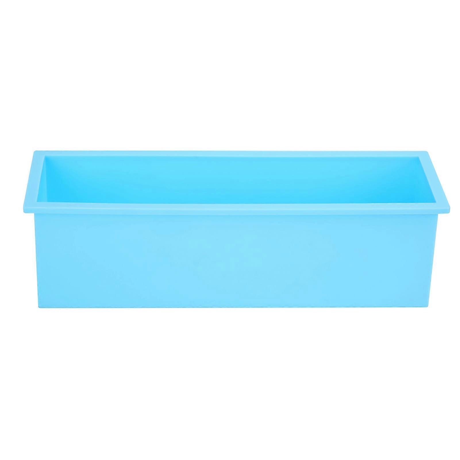 1200ML Rectangle Silicone Soap Mold DIY Toast Mould Making Box Tool