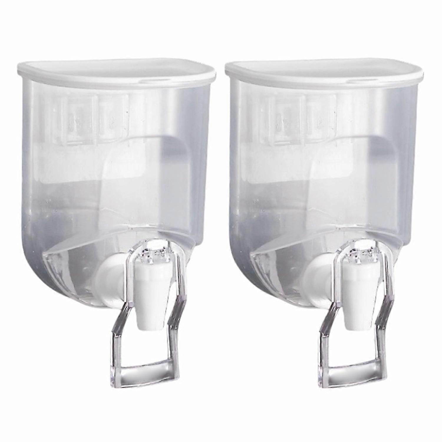 1/2Pcs Oil Bottle Dispenser for Kitchen Wall Mounted Clear Plastic Condiment Container with Wide