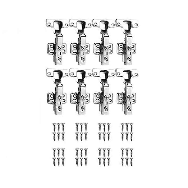 8-Pack Cabinet Soft Close Hinges, Angle 110 with Hydraulic Spring, Cup Hinge, Removable