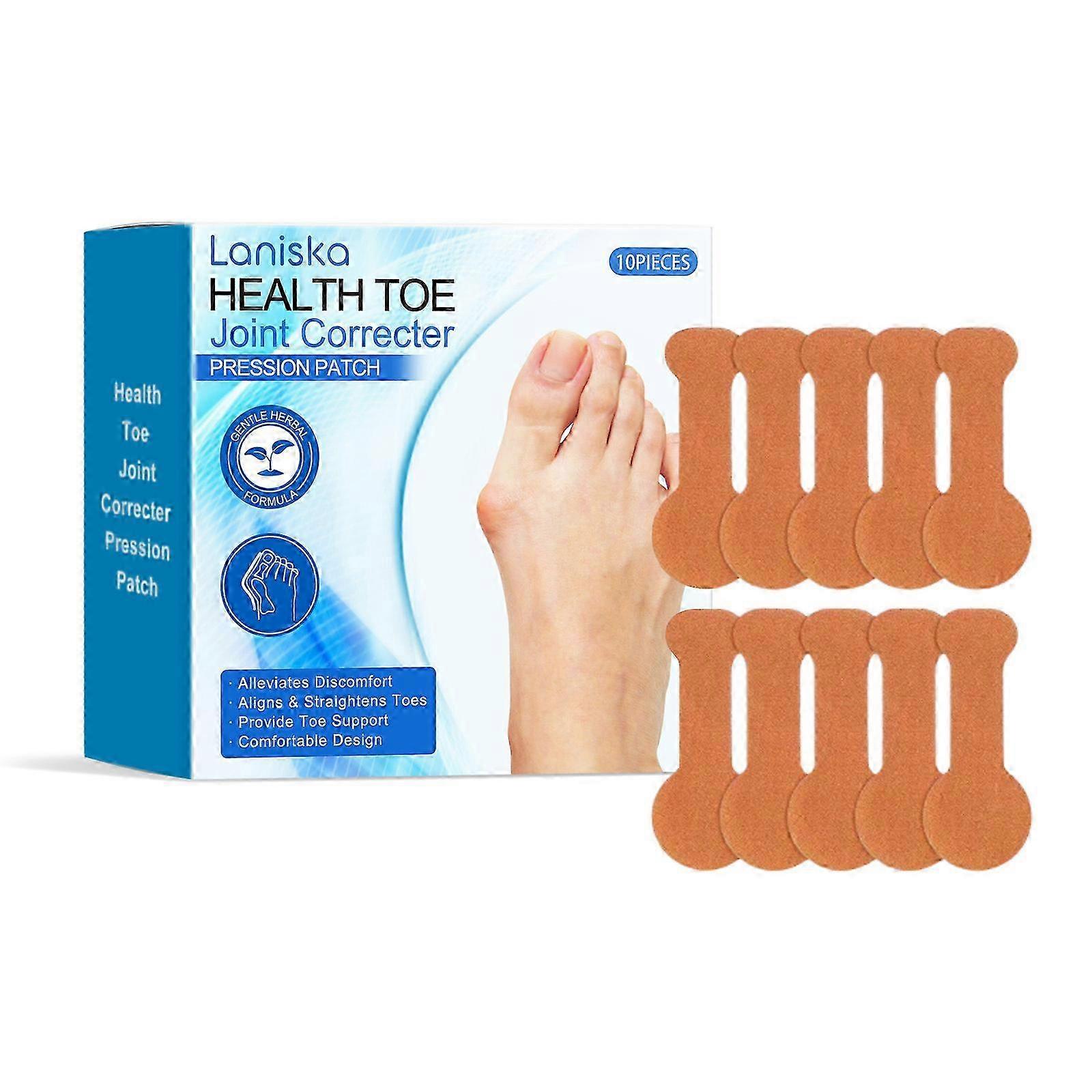 Toe Support Tape for Arthritis, 10Pcs Joint Corrector Strips, Self Adhesive Toe Protecting Straps, Elastic Toe Pain Relieving Patch for Sport Housewor