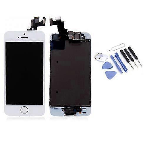 suitable for cran iPhone 5S blanc Assembl + vitre tactile  avec Kit 9 OUTILS