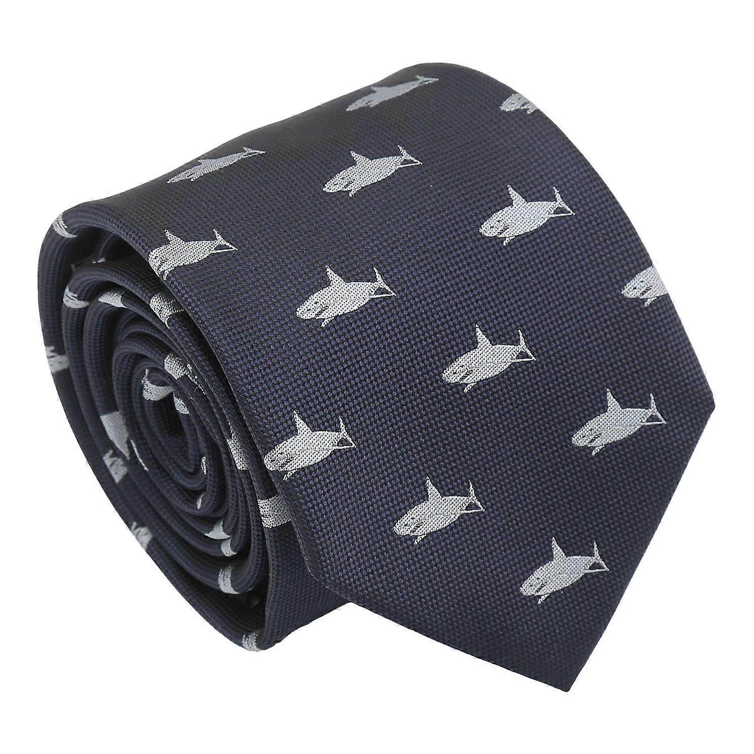 Navy Blue Shark Tie