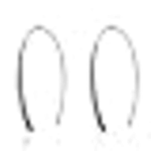 Sølv Pull Through Øreringe Sterling Sølv Øreringe Drop Dangle Øreringe Open Hoop Øreringe