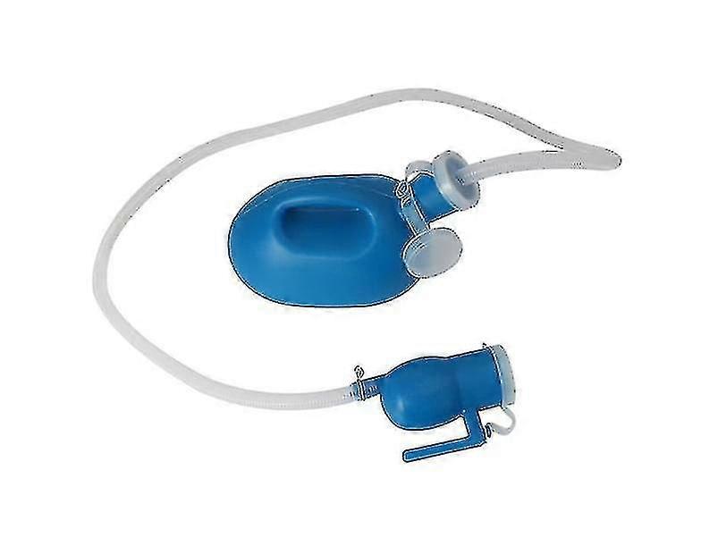 2000 مل محمول الرجال المبولة جامع زجاجة بول سيارة التخييم السفر + 1.6 م أنبوب - أزرق جيد