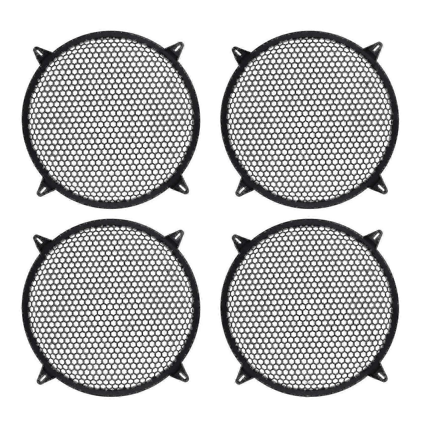 4x Subwoofer Grid Car Speaker Amplifier Grill Cover Mesh - 10 Inch