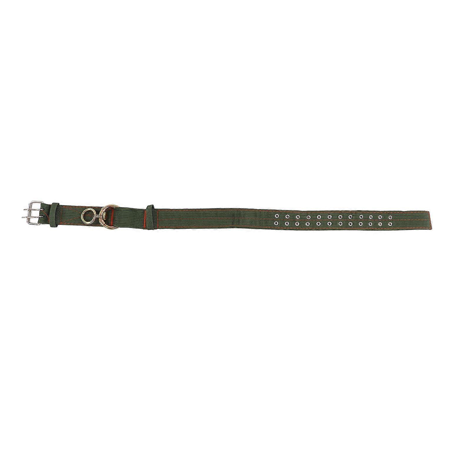 Cow Collar Adjustable 4 Layer Canvas Calf Collar with 2 Rows Metal Buckle for Horse Sheep Cattle DogS