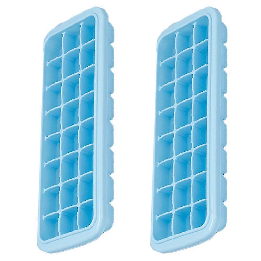 Ice Cube Trays, Ice Cube Molds With Lid,ice Trays Stackable Blue