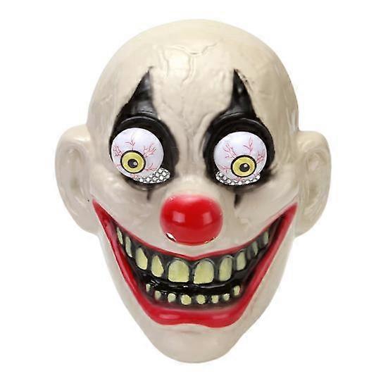 Halloween Zombie Headgear Clown Scary Bulging Eyes Realistic Reusable Haunted House Costume Party Cosplay Head Cover Party Supplies