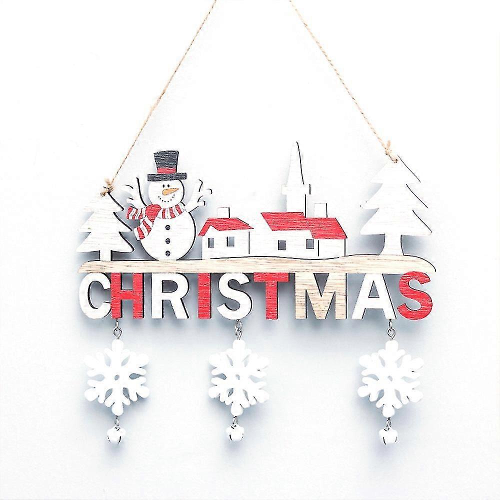 Wooden Hanging Xmas Festive Sign, Fashion Xmas Tree Hanging Ornament For e Decor Front Door Tree