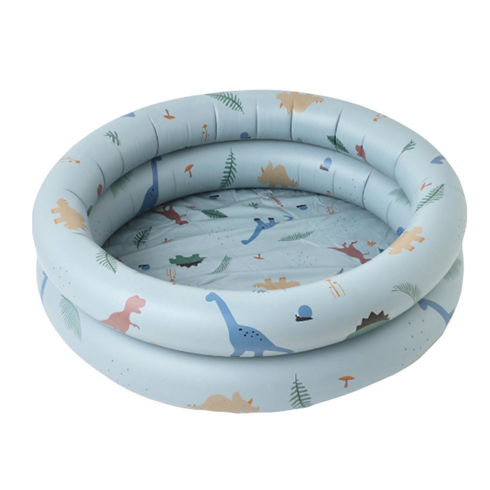 בריכת כדור ילדים מתנפחת עגולה בצורת גדר בטיחות PVC בריכת שחייה עמידה בפני נזילה לכחול חיצוני מקורה