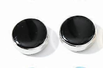 2pcs Elegant Formal Men Cufflinks And Tuxedo Studs Set Classic Black Cufflinks For Tuxedo Shirt Button For Weddings Business And Formal Events
