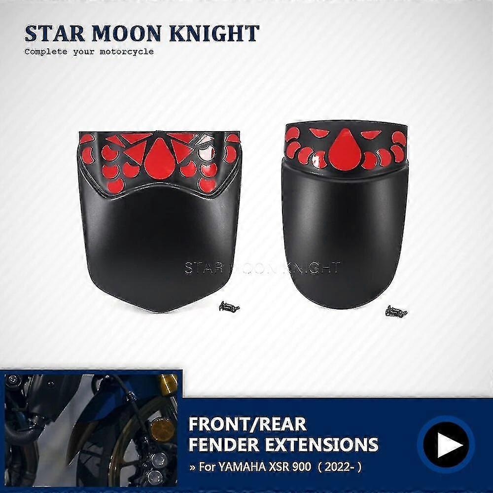 For YAMAHA XSR 900 XSR900 2022 2023 2024- Motorcycle Accessories Front Rear Fender Mudguard Extender Hugger Extension Refit
