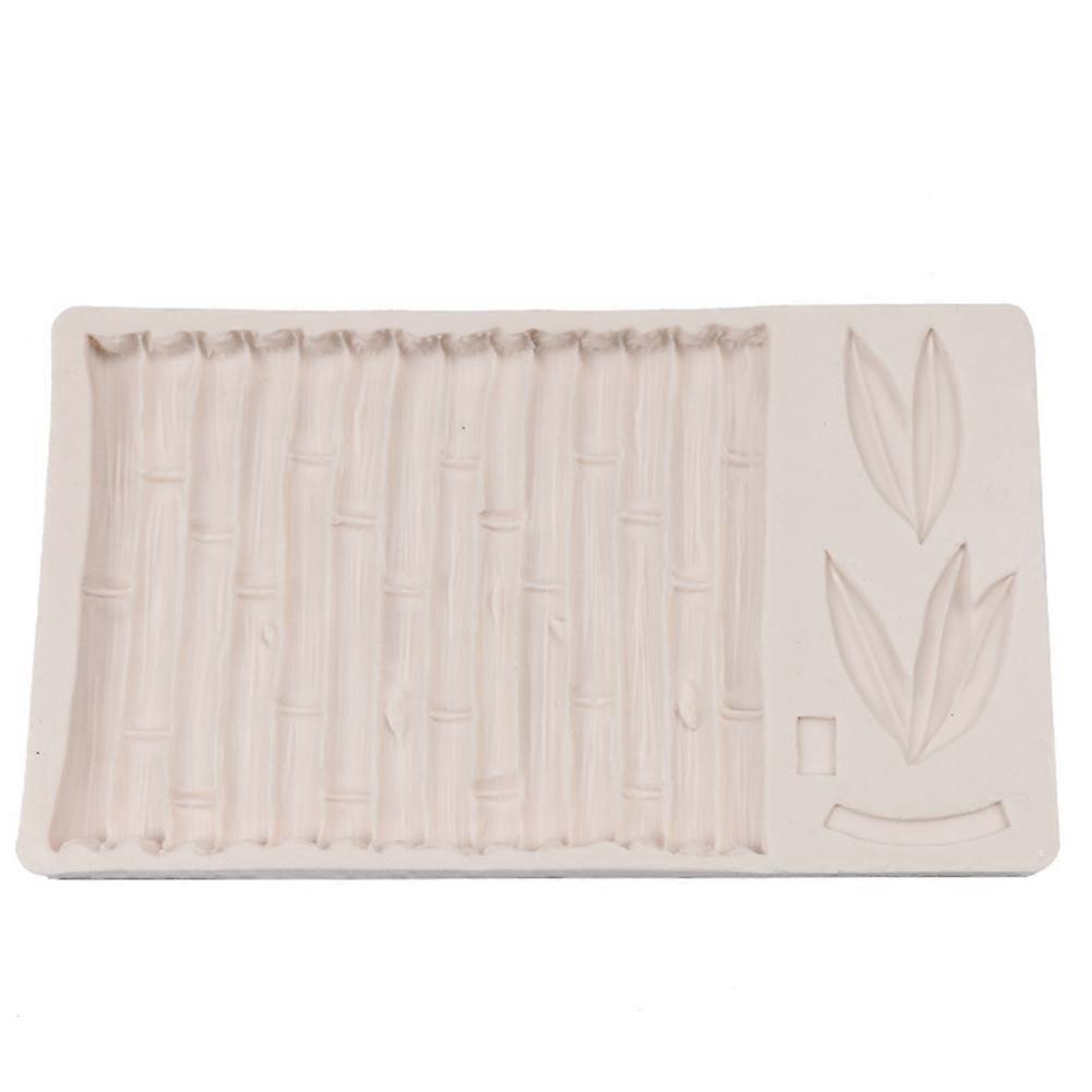 Silicone Cake Mold Bamboo Leaves Pattern Pudding Desserts Baking DIY Mold Soap Making Tool